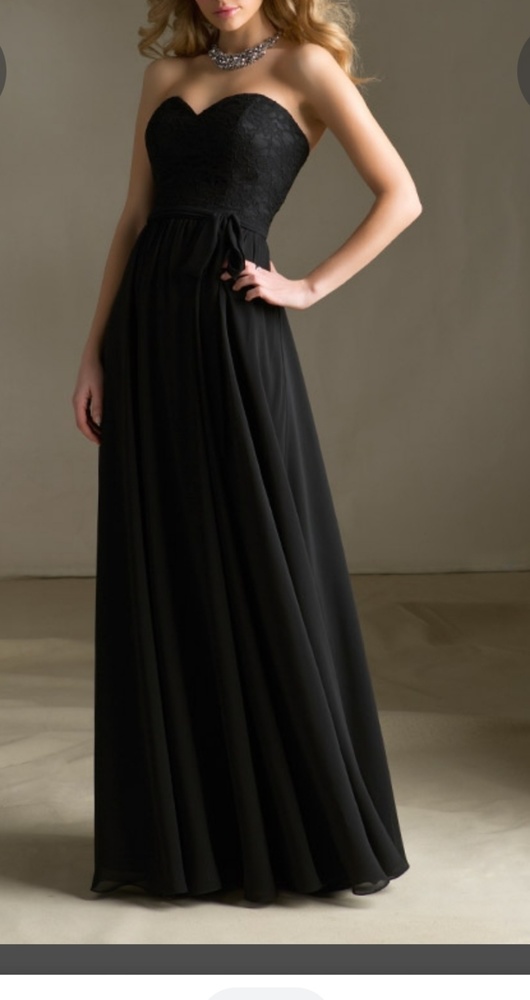 Full length Mori Lee bridesmaid dress